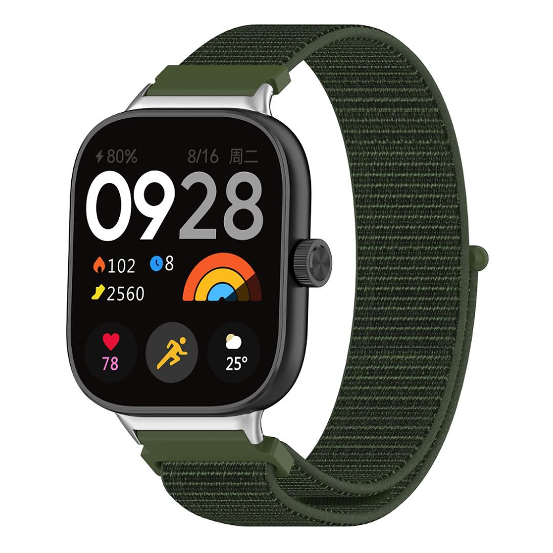 Ремешок нейлоновый HMU для Xiaomi Redmi Watch 4 Темно-зеленый (ECR_8761) - фото 2