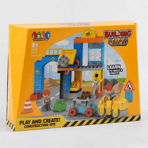ᐉ Конструктор JDLT Стройплощадка 63 крупные дет. (JDLT 5438)