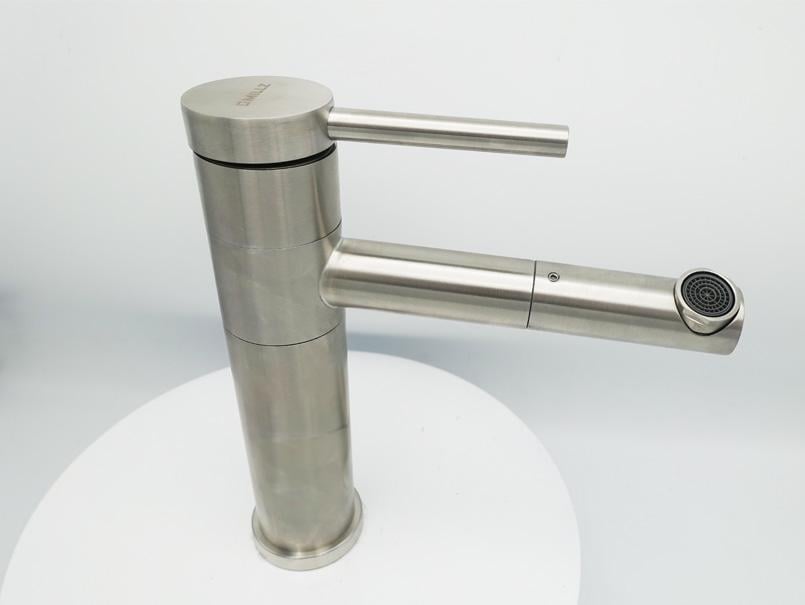 Смеситель для умывальника MILLZ излив вращающаяся нержавеющая сталь (MRS-SS-0023) - фото 2