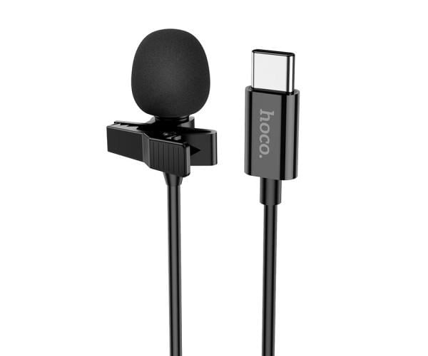 Микрофон петличный Hoco L14 Type-C 2 м Black