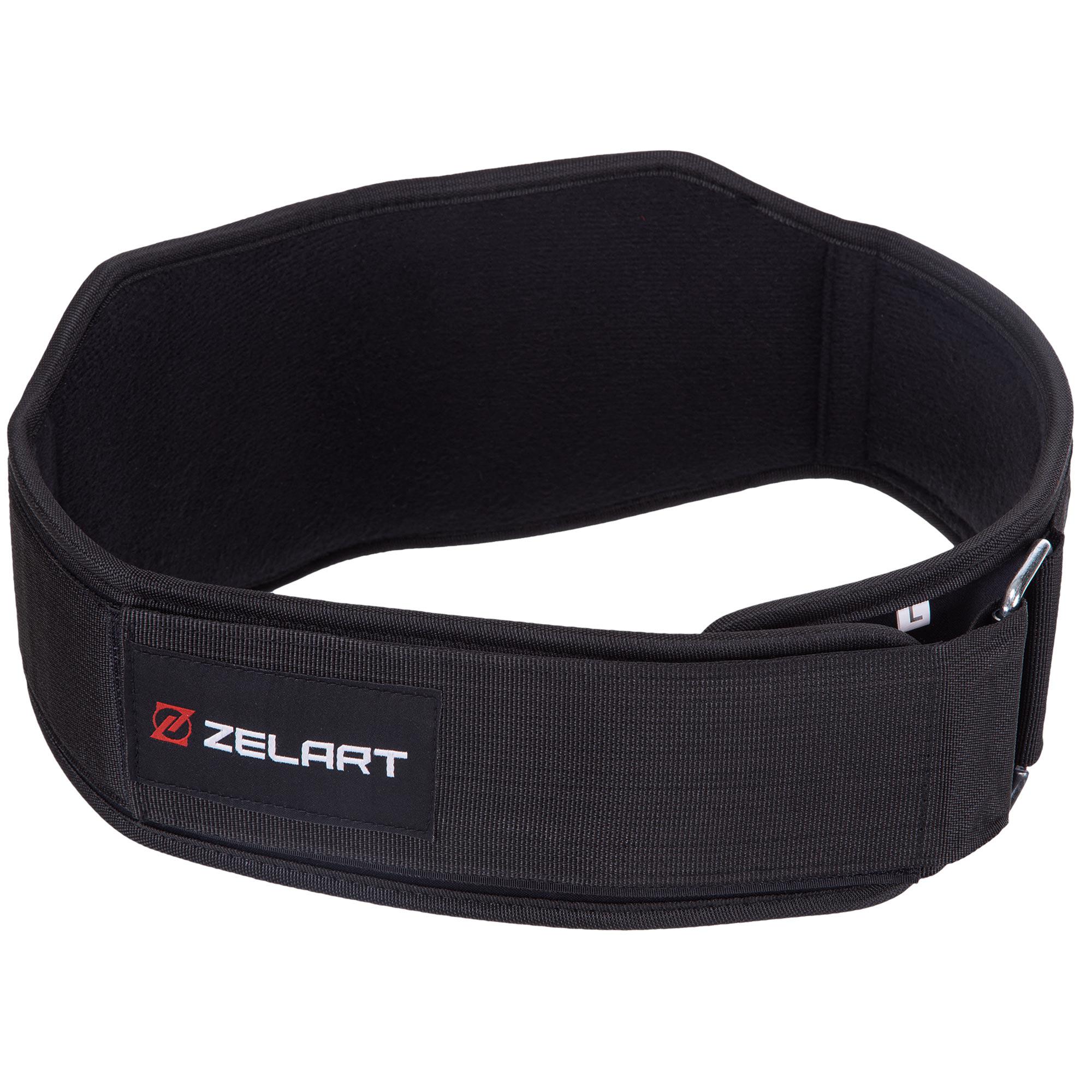 Пояс атлетический усиленный регулируемый Zelart SB-165428 L Черный (DR004037)