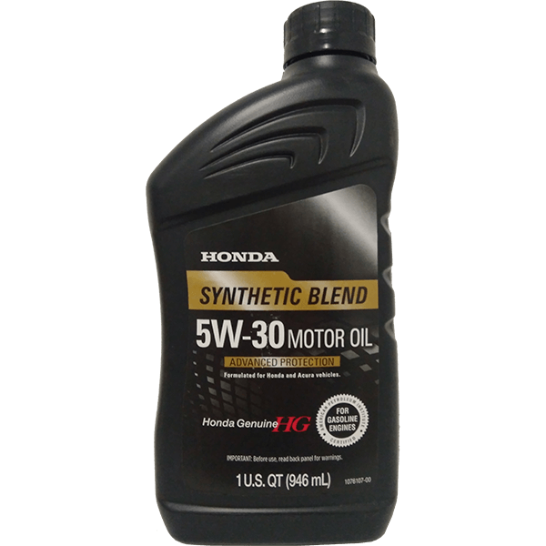 Моторное масло Honda Motor Oil Synthetic Blend 5W-30 0,946 л (087989134)