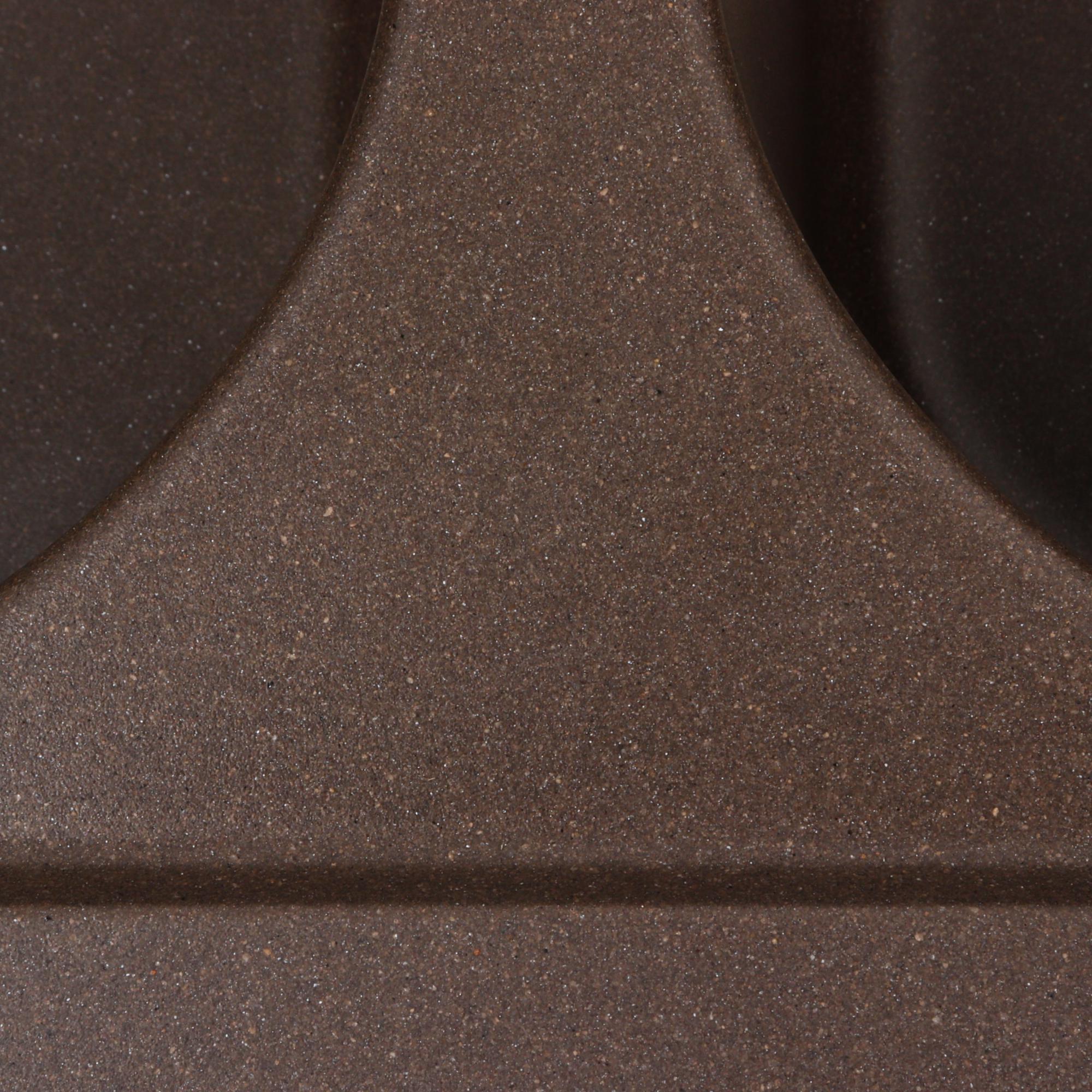 Мойка кухонная Platinum PLS-A39639 две чаши гранитная прямоугольная 785x498 мм Коричневый (25970448) - фото 7