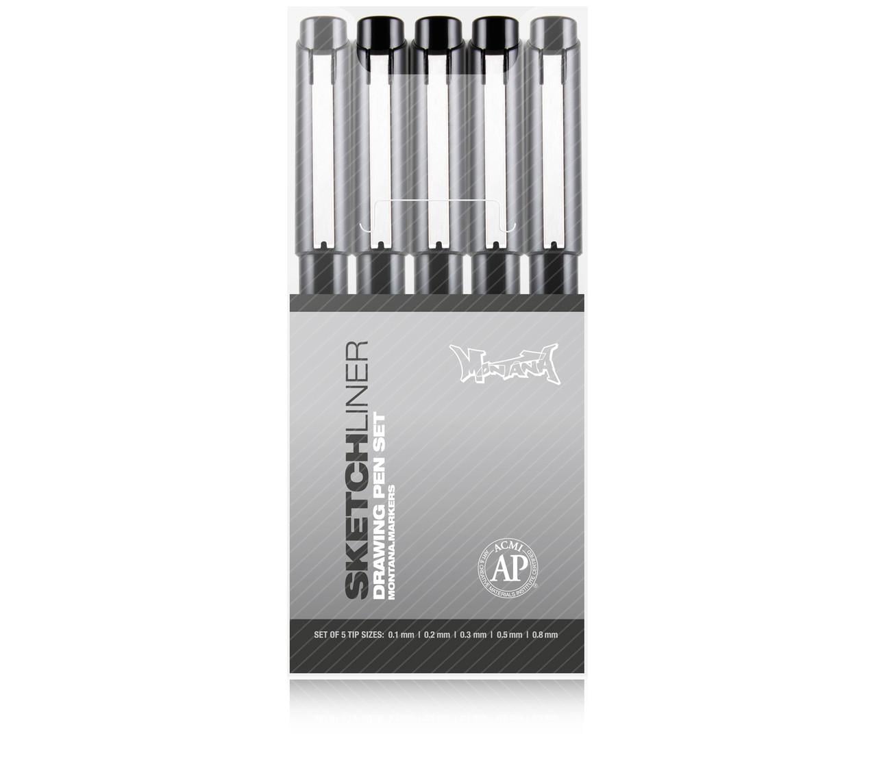 Набор маркеров Montana Sketch Liner 5 шт. (337383) Набор маркеров Montana Sketch Liner 5 шт. (337383)