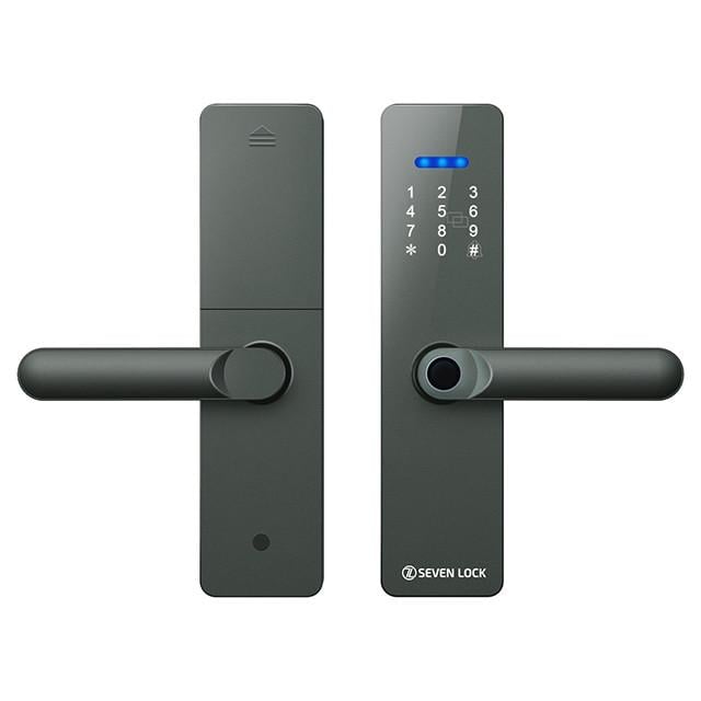 Замок дверний біометричний розумний SEVEN LOCK SL-7740BF Grey (2269662139)