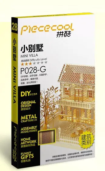 Колекційна модель PIECECOOL MINI VILLA VERSION P028-G Gold - фото 4 Колекційна модель PIECECOOL MINI VILLA VERSION P028-G Gold - фото 4