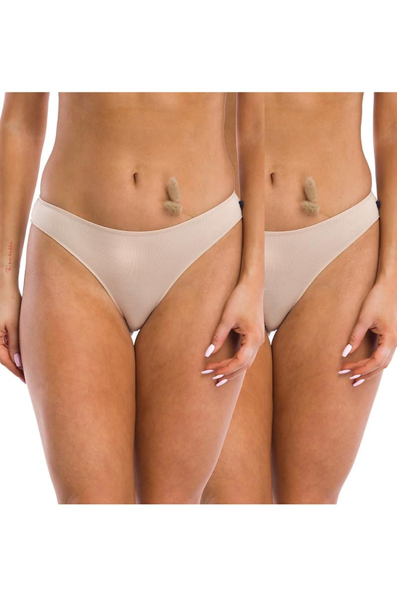 Трусики сліп Key р. 2/S 2 шт. Бежевий (76434)