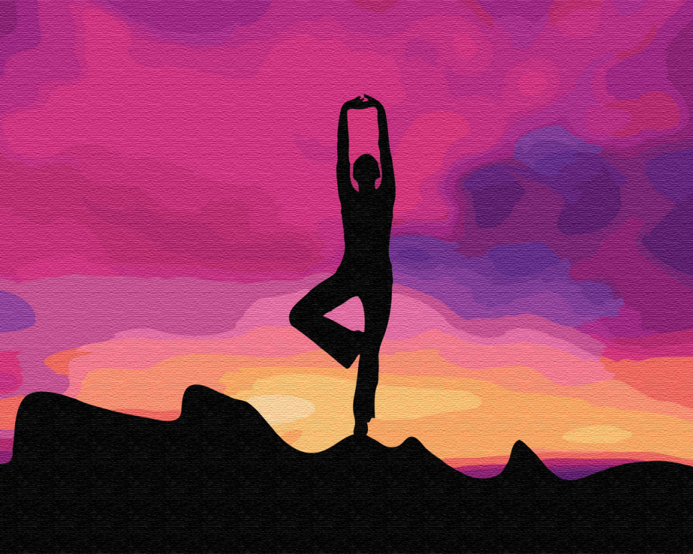 Картина по номерам Brushme Асана йоги (GX34817)