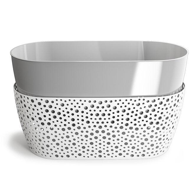 Горщик пластиковий Flora Vero Box 31,5 см Чорний (86050) - фото 3