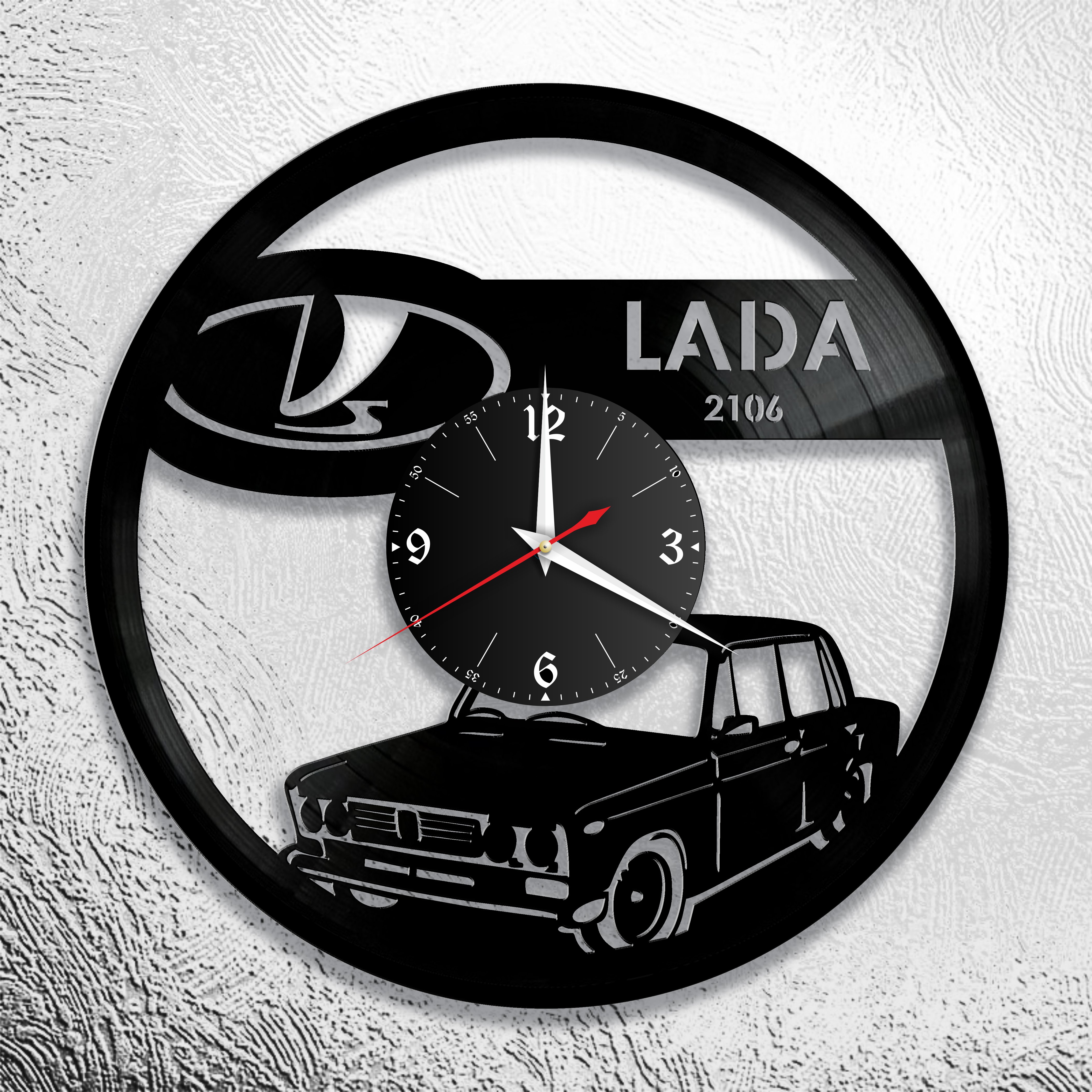 Часы настенные Lada 0900 из виниловой пластинки