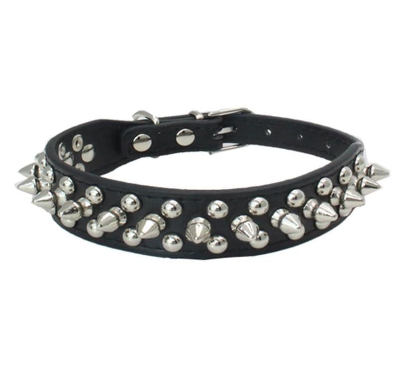 Ошейник для собак с заклепками в рокерском стиле XXS (1C0650) Ошейник для собак с заклепками в рокерском стиле XXS (1C0650)