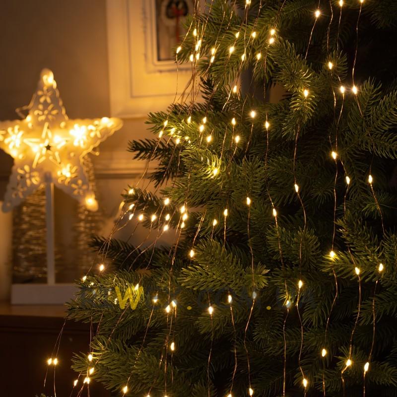 Гирлянда Конский хвост 2,5 м 375 LED 15 нитей Теплый белый (4859555)