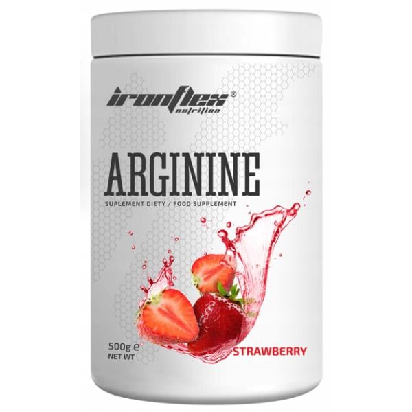 Аргинин для спорта IronFlex Arginine 500 г 200 порций Strawberry (000025991) Аргинин для спорта IronFlex Arginine 500 г 200 порций Strawberry (000025991)