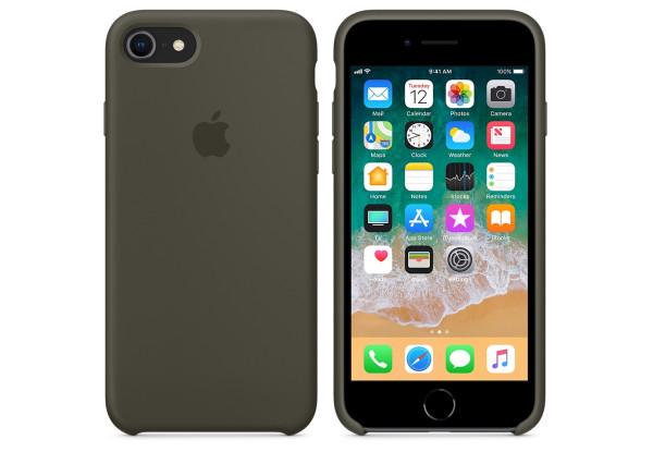 Чохол-накладка Apple Silicone Case for iPhone 7/8, Dark Olive (HC)