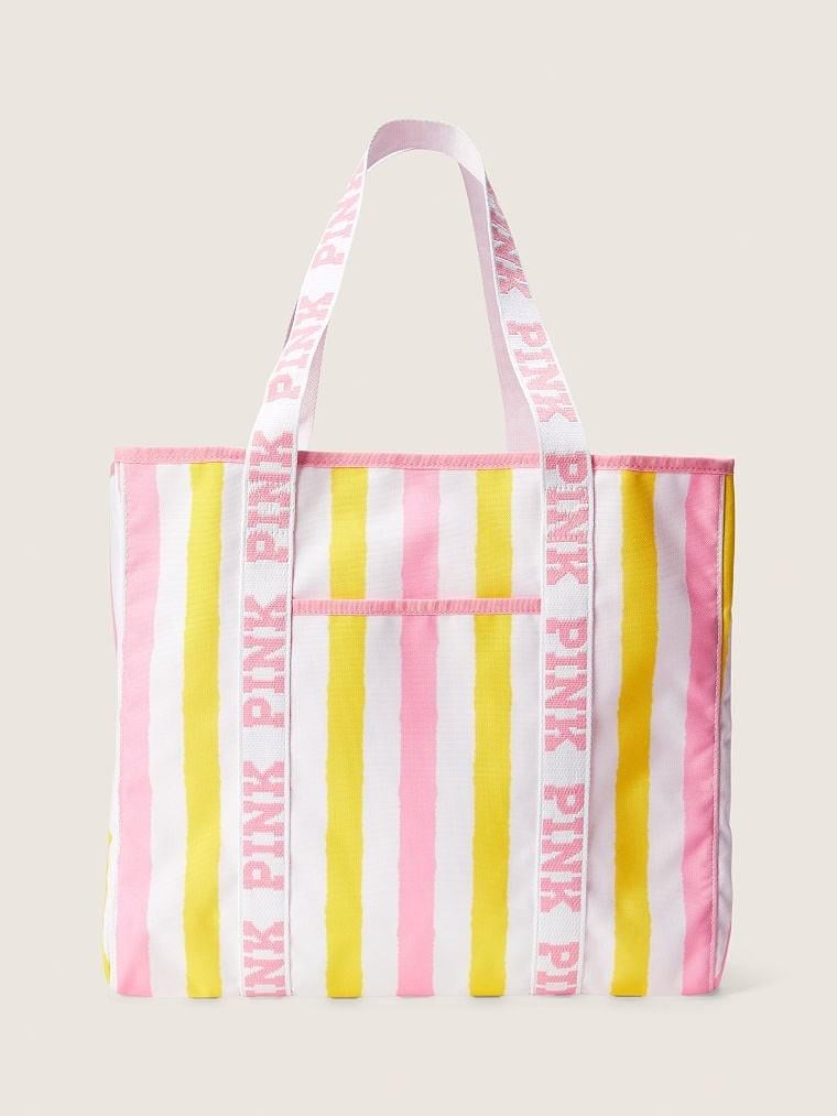 Сумка Victoria's Secret Glow Beauty Tote 111-021 Желтый/Розовый/Белый (32-1)