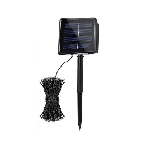 Садовый фонарь гирлянда 200LED на солнечной батарее цветной 22 м (3635)