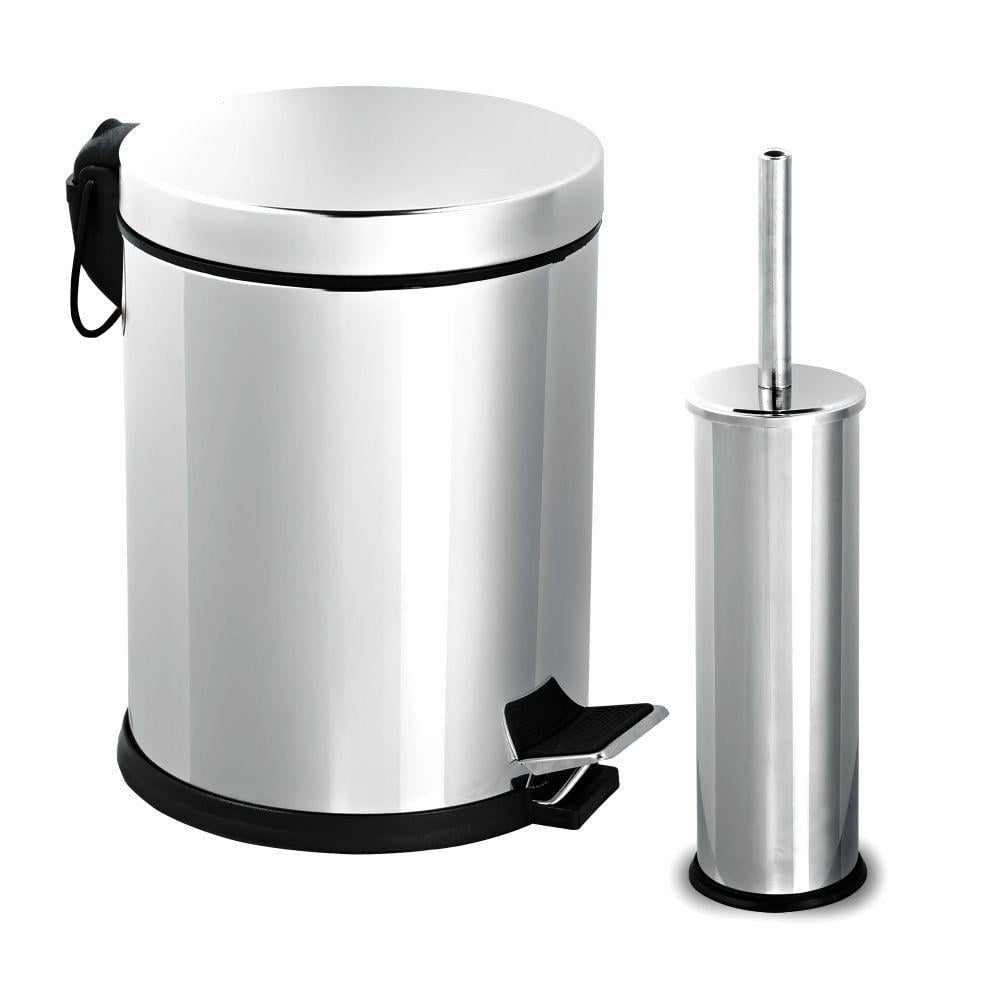 Набор для ванной EFOR Metal корзина 3 л с щёткой из нержавеющей стали (1430463846)