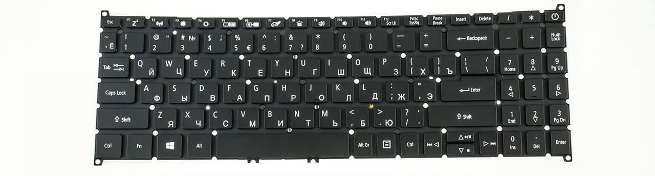 Клавіатура для ноутбука Acer Aspire A515-55G з підсвічуванням клавіш (NK.I1513.0JB)