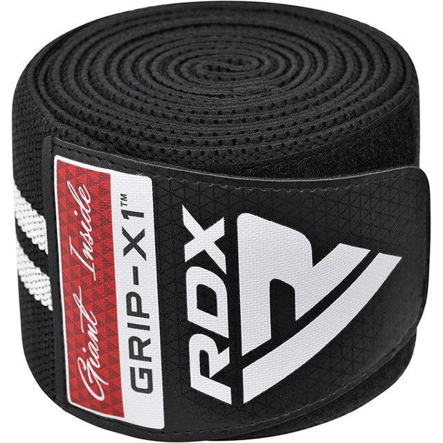 Бинти на коліна RDX GYM KNEE WRAP R11 Black/White (A-013190) - фото 5