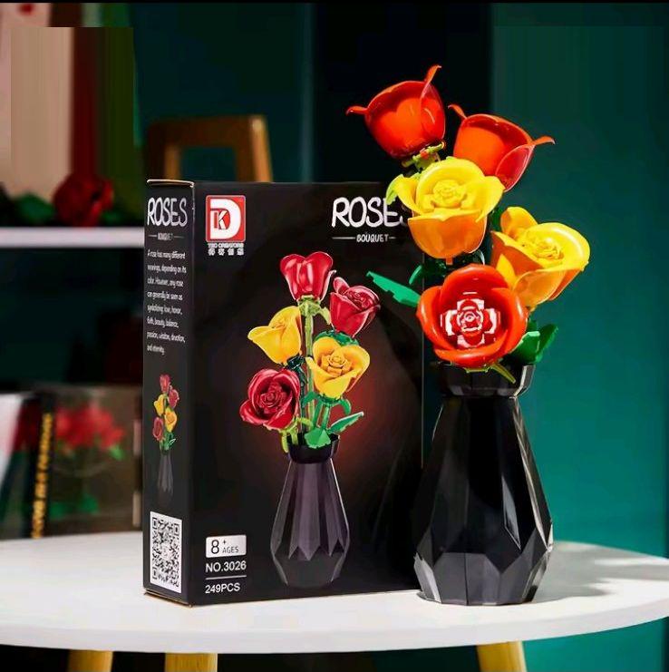 Конструктор Elegant троянди з вазоном 35,9 см на 249 деталей (622) - фото 3 Конструктор Elegant троянди з вазоном 35,9 см на 249 деталей (622) - фото 3