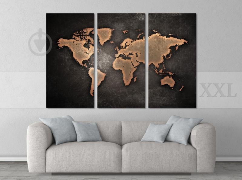 Модульна картина Poster-land Карта світу Art-143_XXL