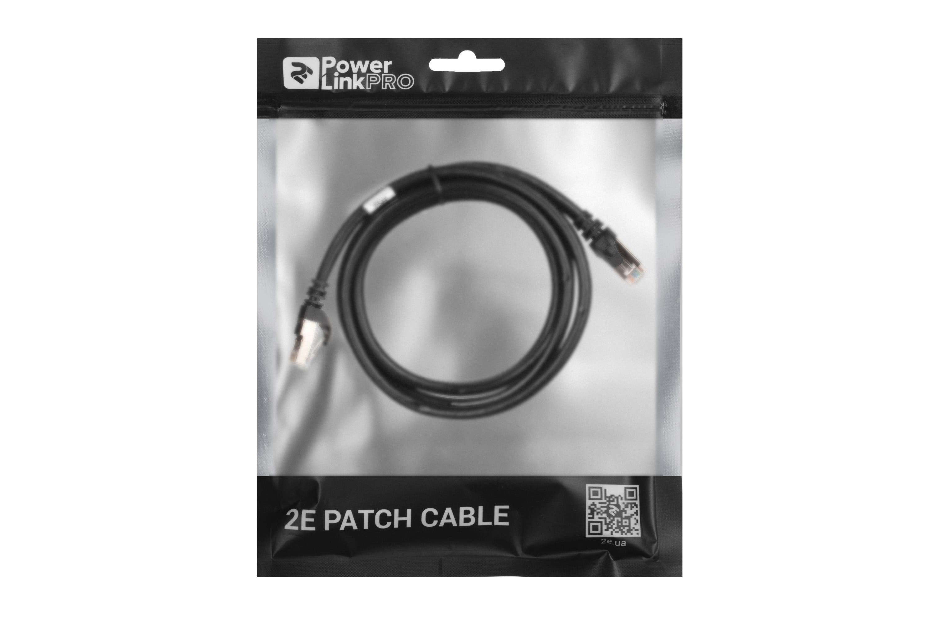 Патч-корд 2E Cat 6 27AWG с двойным экранированием S-FTP 1,5 м Черный (2E-PC6SFTPCOP-150BK) - фото 3