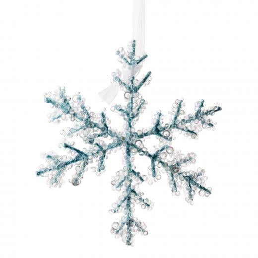 Снежинка для елки 15 см Голубой (TY-5-R-460)