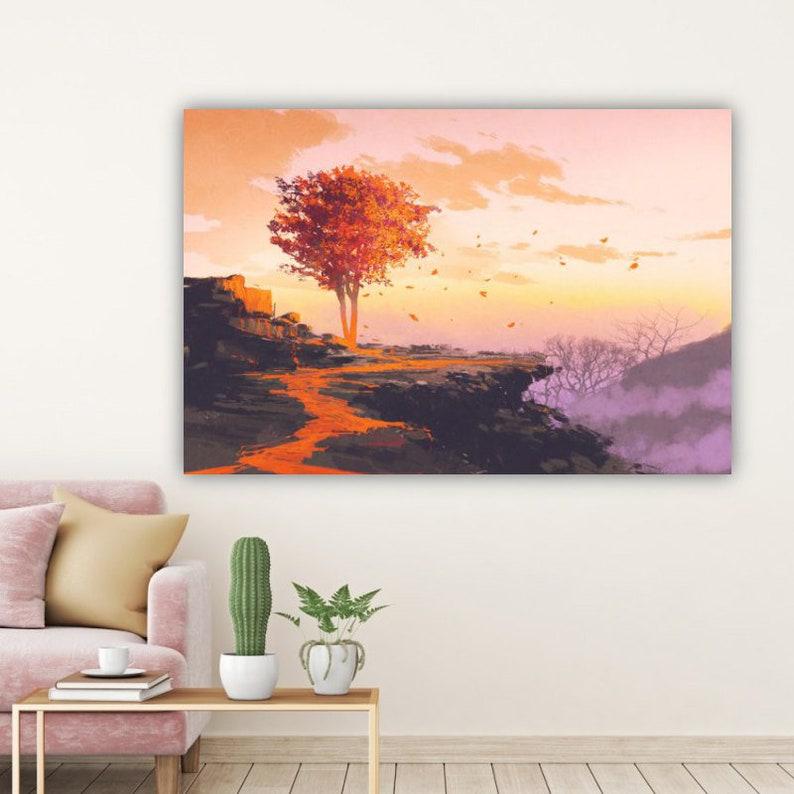 Картина на холсте KIL Art Осеннее дерево 122x81 см (383)