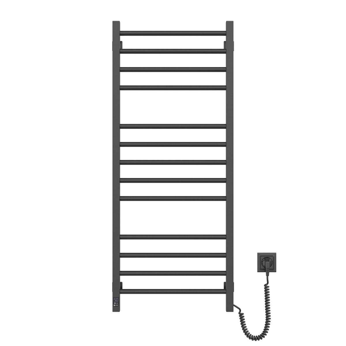 Полотенцесушитель электрический Navin Классик Квадро Sensor с Wi-Fi правая 500х1200 мм Черный муар (E12-216055-5012)