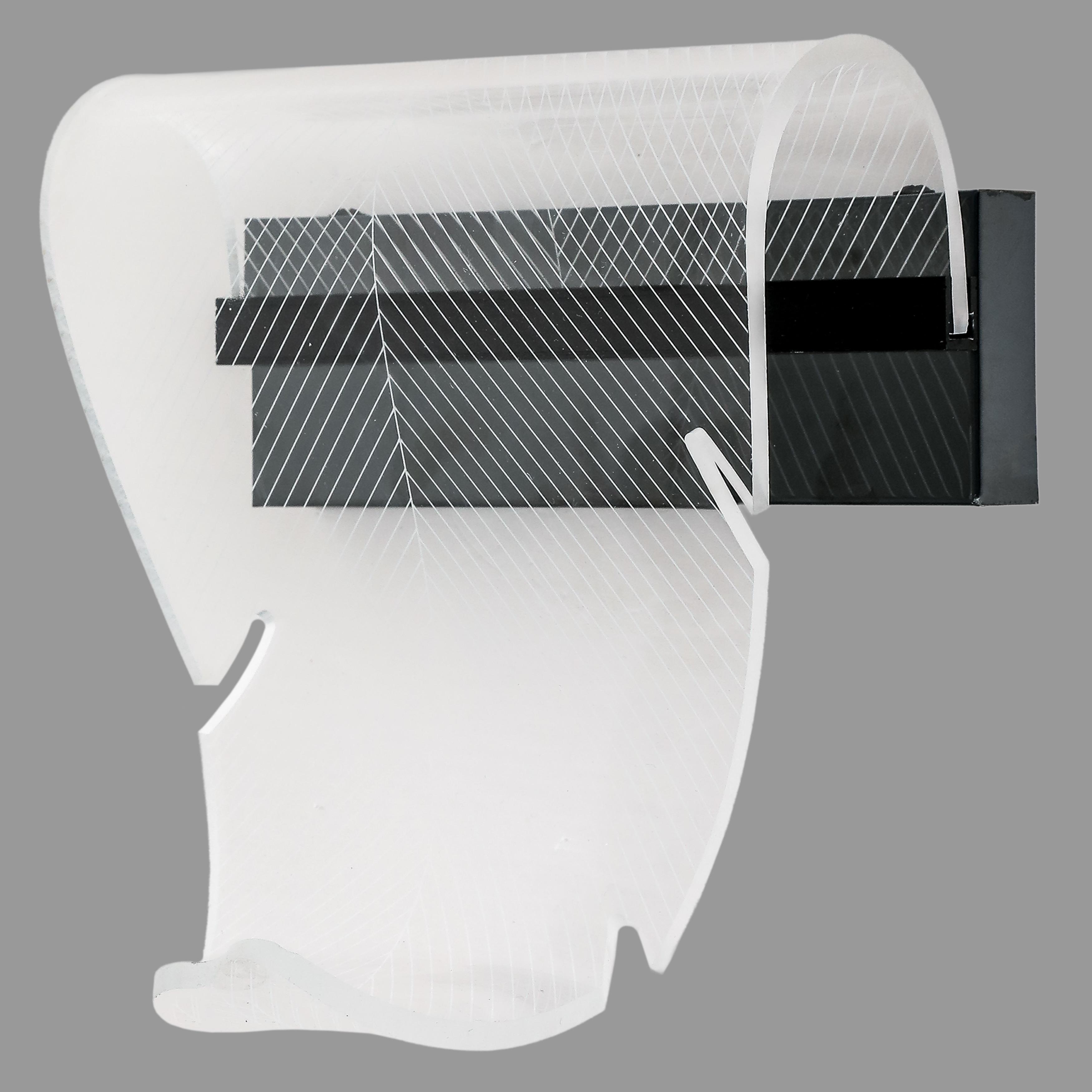 Світильник/бра настінний з лініями 2,5W Чорний (74-W2507 BK)