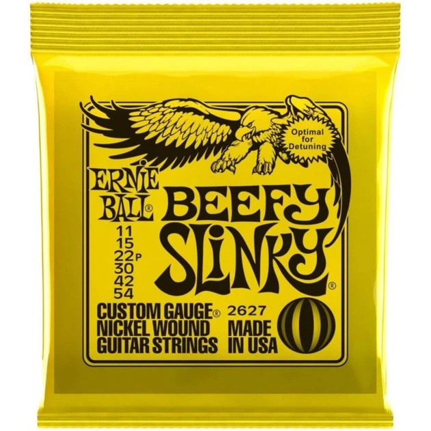 Комплект струн для электрогитары Ernie Ball 2627 Beefy Slinky Nickel Wound 11-54 6 шт.