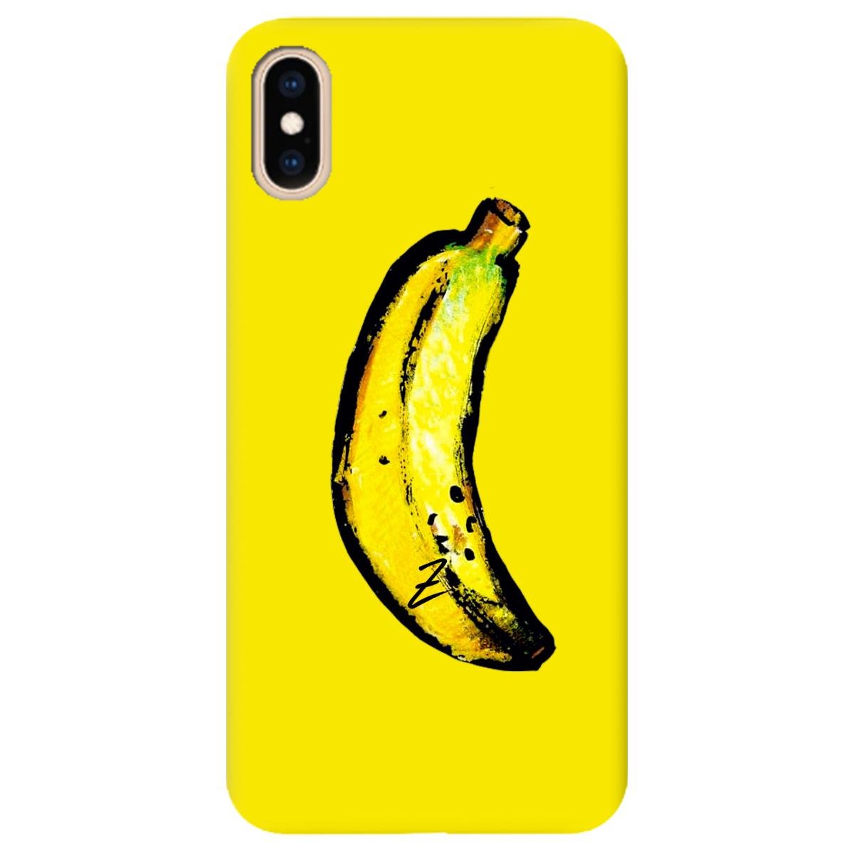 Силиконовый чехол Zorrov для Apple iPhone XS - Banana (11210040206052109)