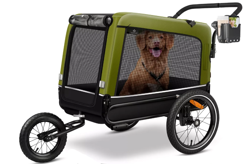 Причіп для велосипеда для тварин KESSER 600D Oxford Canvas 40 кг 75x103x139 см (4260729116574)