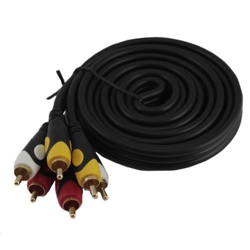 Кабель 3xRCAto3xRCA тато-тато AV кабель тюльпани 1,8 м Black (287445)