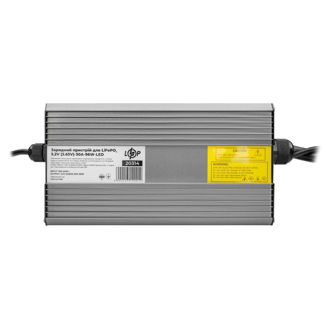 Зарядний пристрій для LiFePO4 комірок 3,2V 3,65V-30A-96W-LED (3098521900)