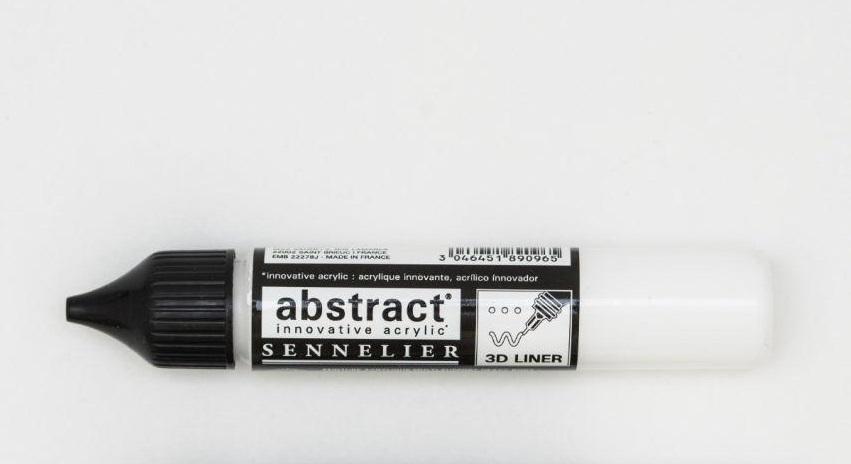Лінер акриловий Sennelier Abstract 3D 27 мл білила титанові