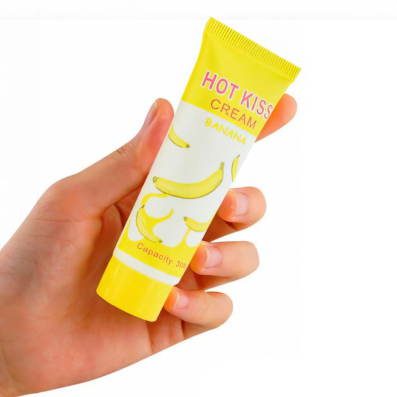 Гель-лубрикант увлажняющий Hot Kiss на водной основе со вкусом банана 30 мл (K000503) - фото 3 Гель-лубрикант увлажняющий Hot Kiss на водной основе со вкусом банана 30 мл (K000503) - фото 3