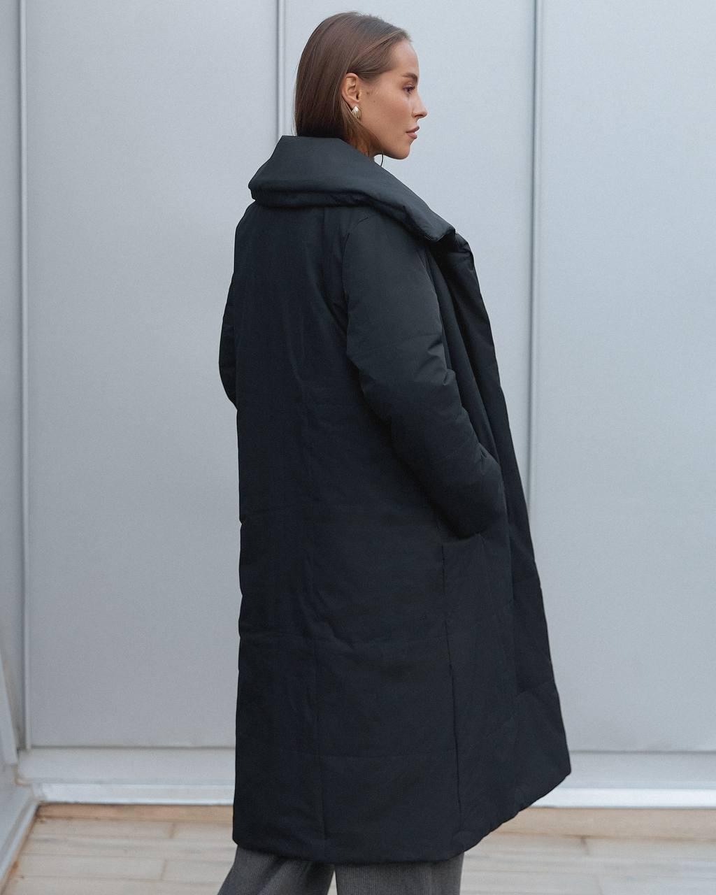 Куртка-пальто жіноча Seventeen XXL-3XL Чорний - фото 3