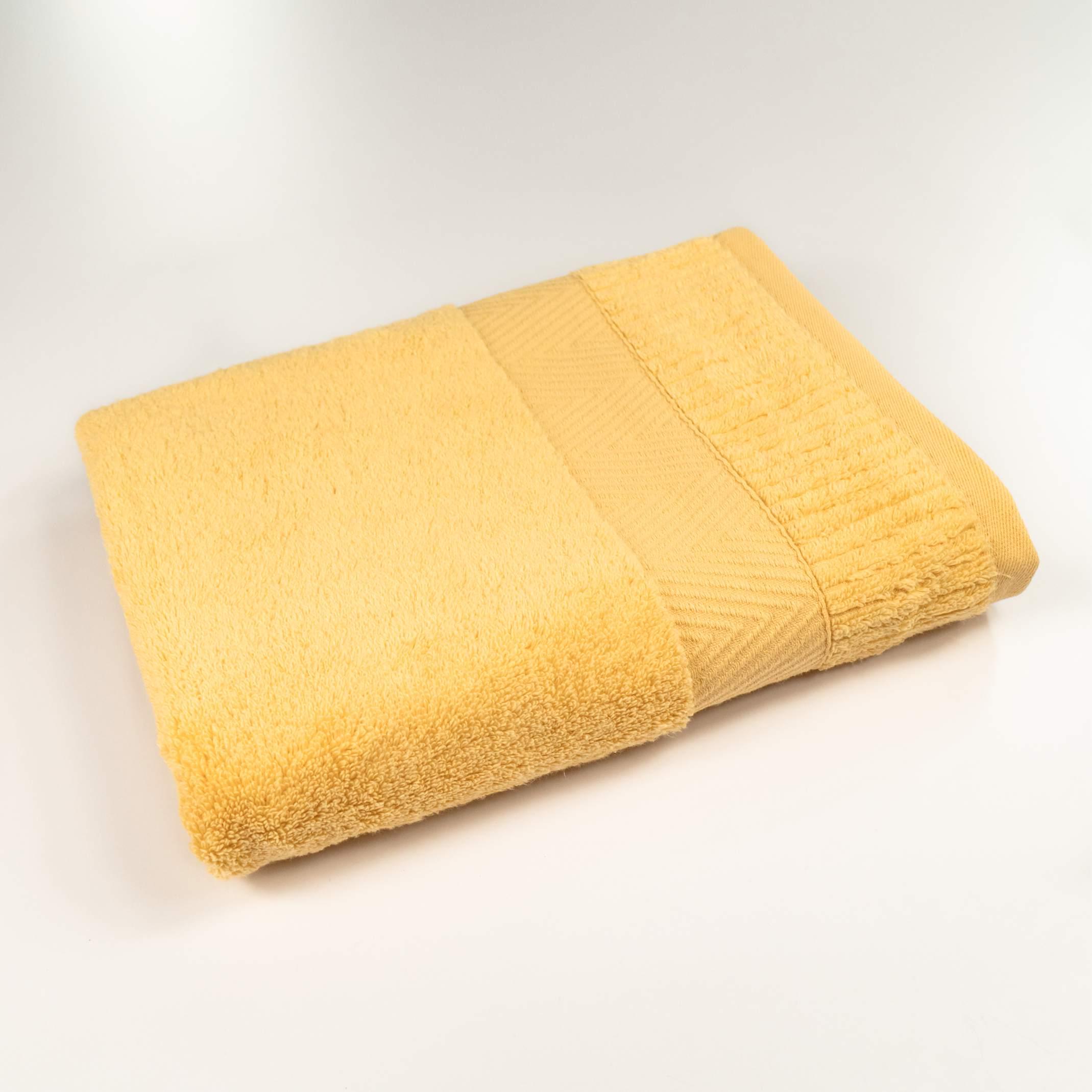 Полотенце Зеро Твист Бордюр 50x90 см Желтый (550-90-ztb-yellow)
