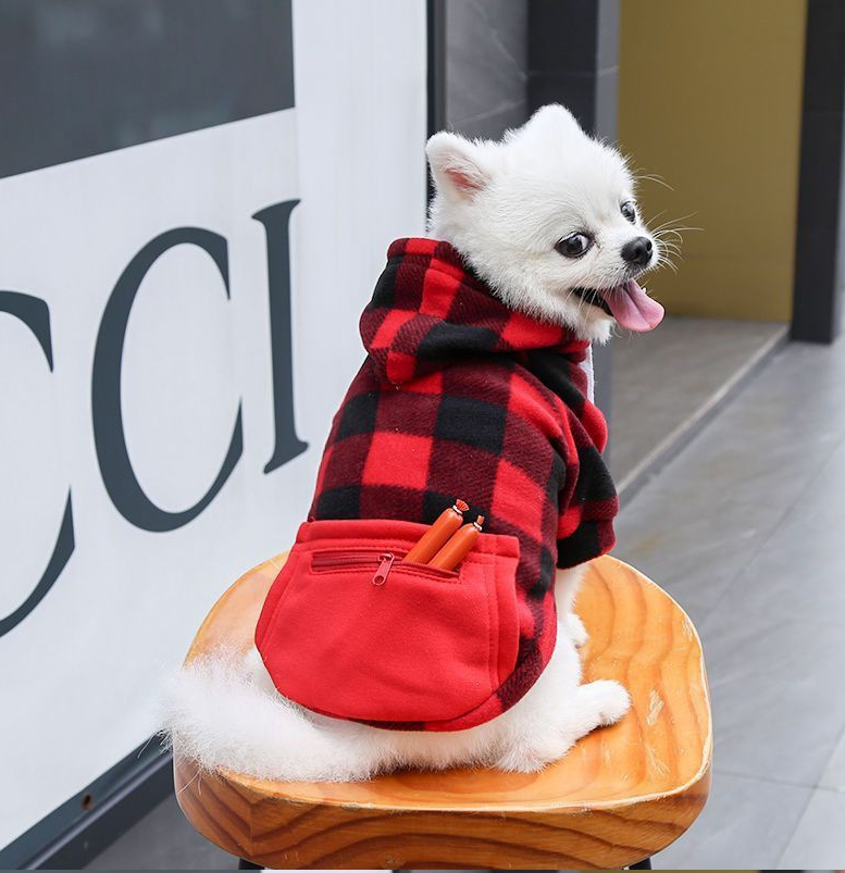 Худі для цуценят та собак Сосиска з кишенею та каптуром на флісі XS Чорний/Червоний (1C0070) - фото 6 Худі для цуценят та собак Сосиска з кишенею та каптуром на флісі XS Чорний/Червоний (1C0070) - фото 6