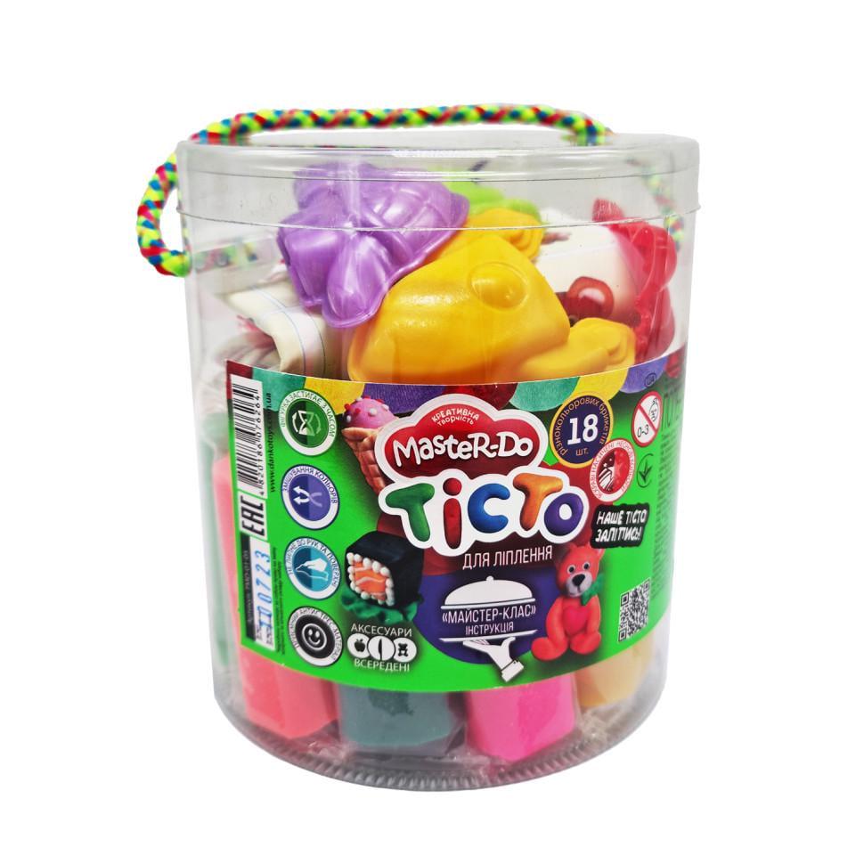 Креативна творчість тісто для ліплення Danko Toys Master Do TMD-01-05 18 кольорів (RLT33158)