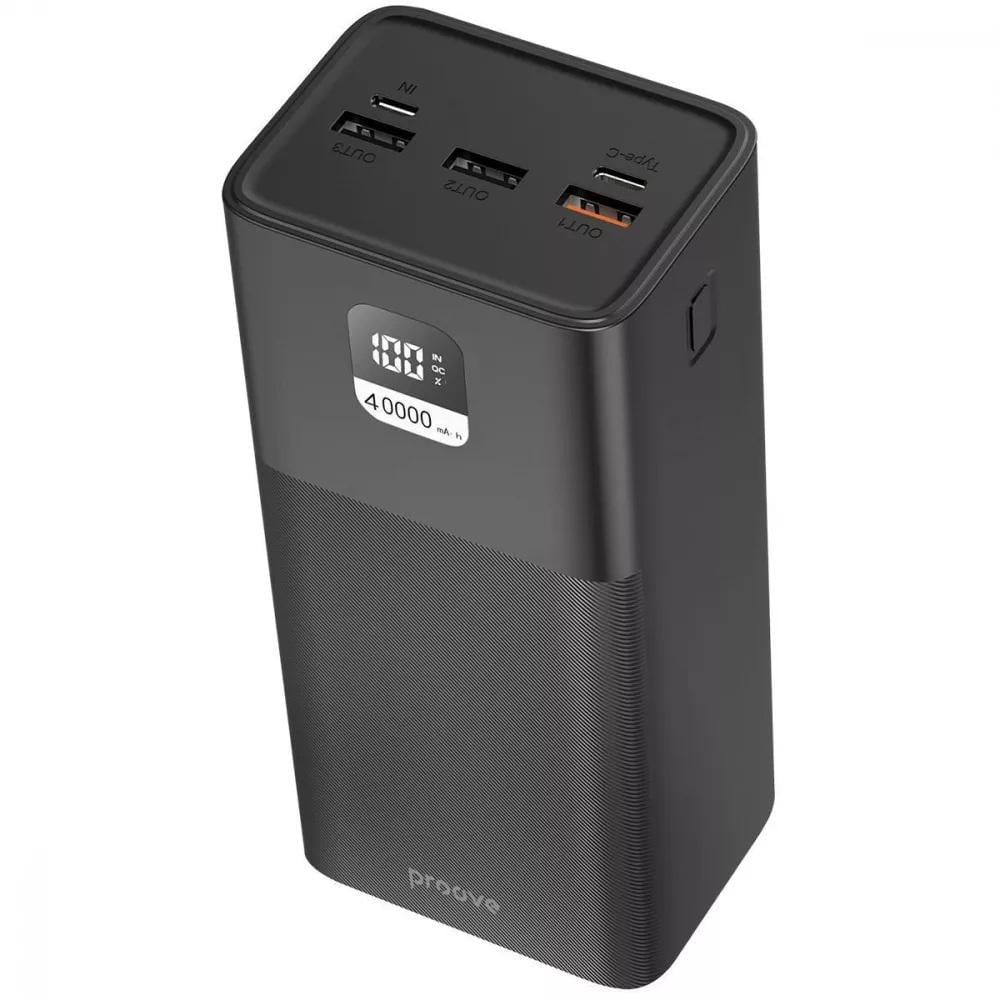 Павербанк Proove Giant PBGI99320001 40000 мАч 100 Вт 3xUSB Type-C Micro USB Черный (618411)