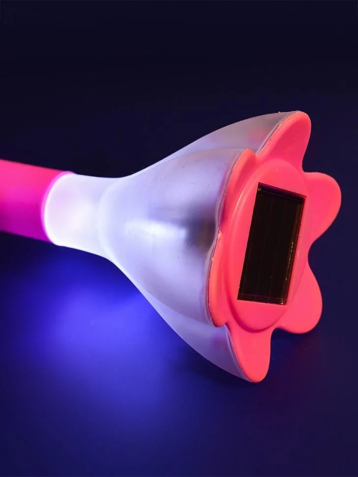 Садовый светильник Lemanso грунтовый на солнечной батарее с выключателем Розовый (CAB116) - фото 6 Садовый светильник Lemanso грунтовый на солнечной батарее с выключателем Розовый (CAB116) - фото 6