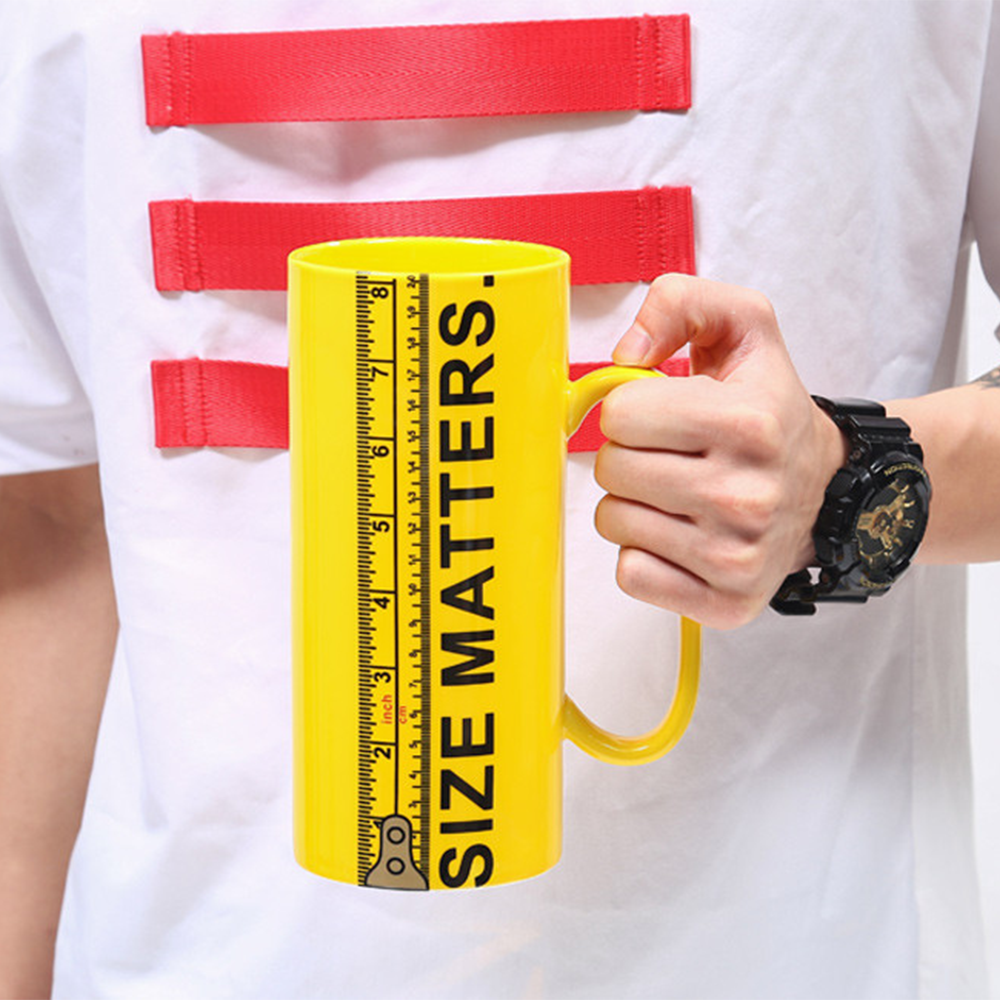 Кружка "Size matters" керамическая 20 см 1000 мл - фото 2 Кружка "Size matters" керамическая 20 см 1000 мл - фото 2