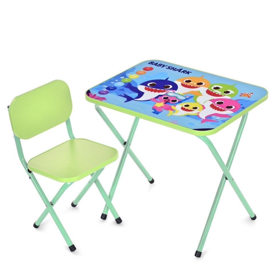 Стол детский складной Bambi комбинированный 59,5х44 см Зеленый (KL-154-R-117)
