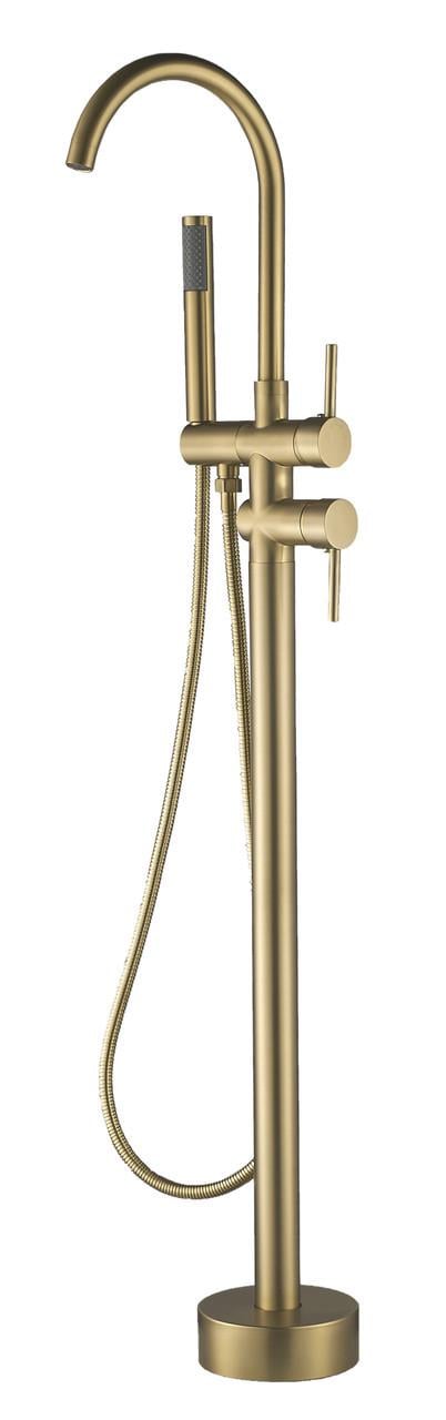 Смеситель для ванны VBI MILANO напольный Brushed gold (2958591560)