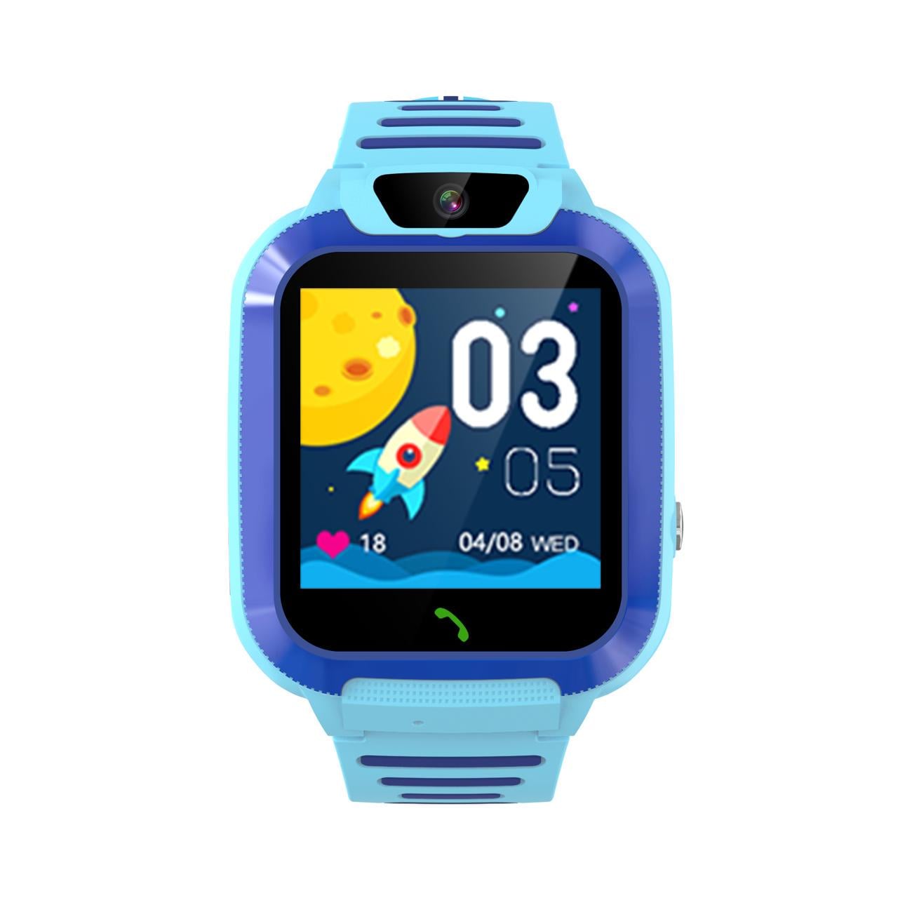 Смарт часы детские Q8 SIM GPS 4G Синий (32187230) - фото 2