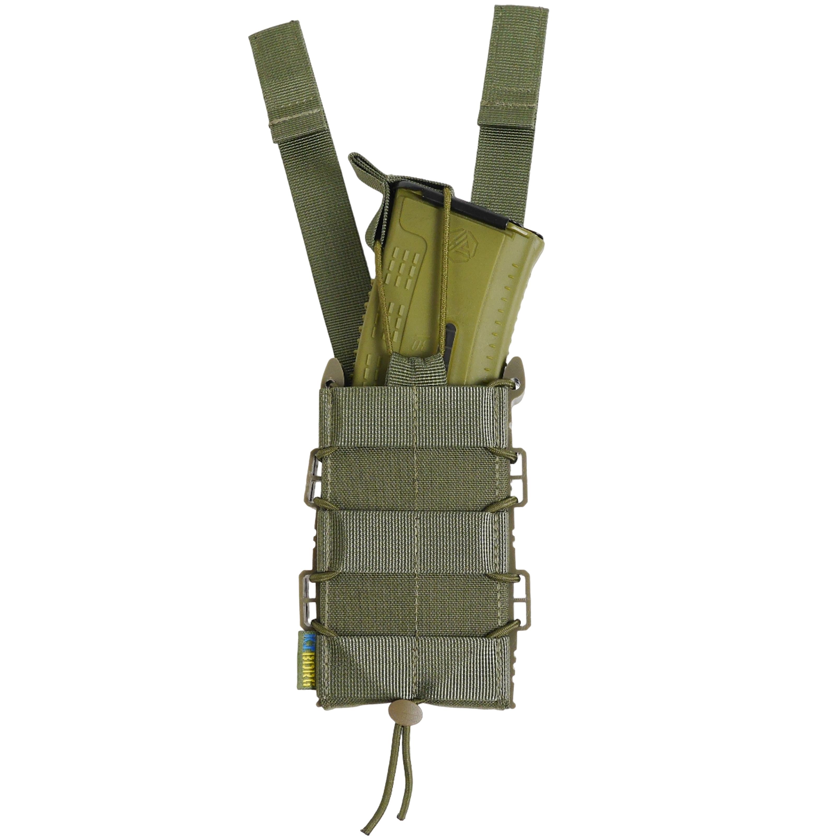 Подсумок жесткий усиленный KIBORG GU Single Mag Pouch Khaki (1401)
