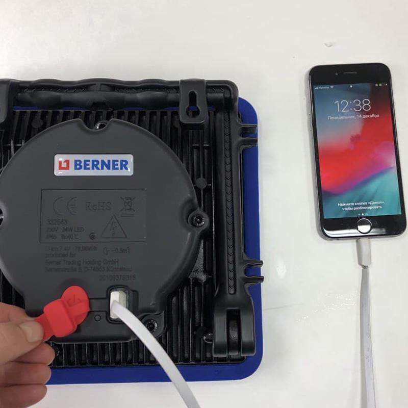 Світлодіодний прожектор акумуляторний 30 W 2500 люмен (332543) - фото 4 Світлодіодний прожектор акумуляторний 30 W 2500 люмен (332543) - фото 4