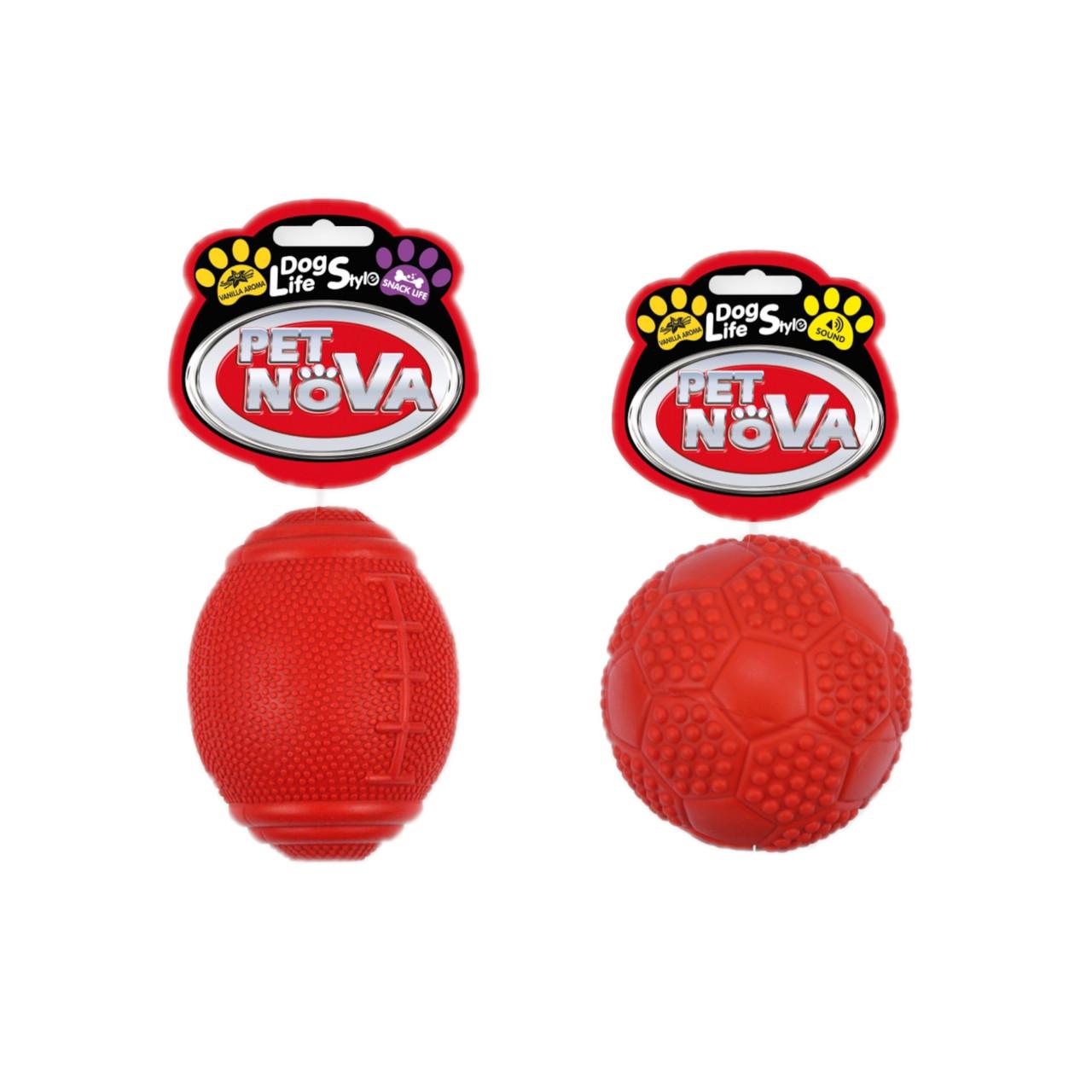 Набор игрушек для собак Pet Nova Футбольные мячи (RUB-FOOTBALLS-RE)